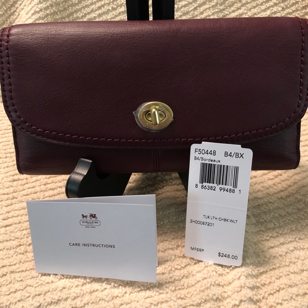 Coach Checkbook Wallet